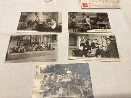 Lausanne Asile des Aveugles 5 cartes 1x carte photo