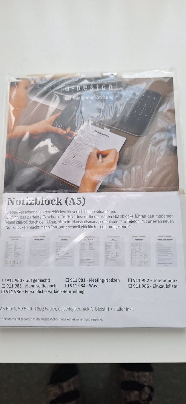 Schreibblöcke: Notizblock A5 "gut gemacht" – Neu und originalverpackt aus Schwyz von cla_8w6t 1