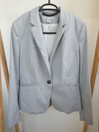 Damen Blazer H&M Gr. 34 Hellgrau
