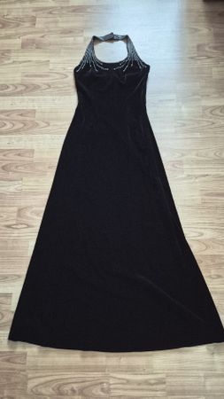 Modissa Samt Abendkleid, Grösse M, Schwarz, Top Zustand