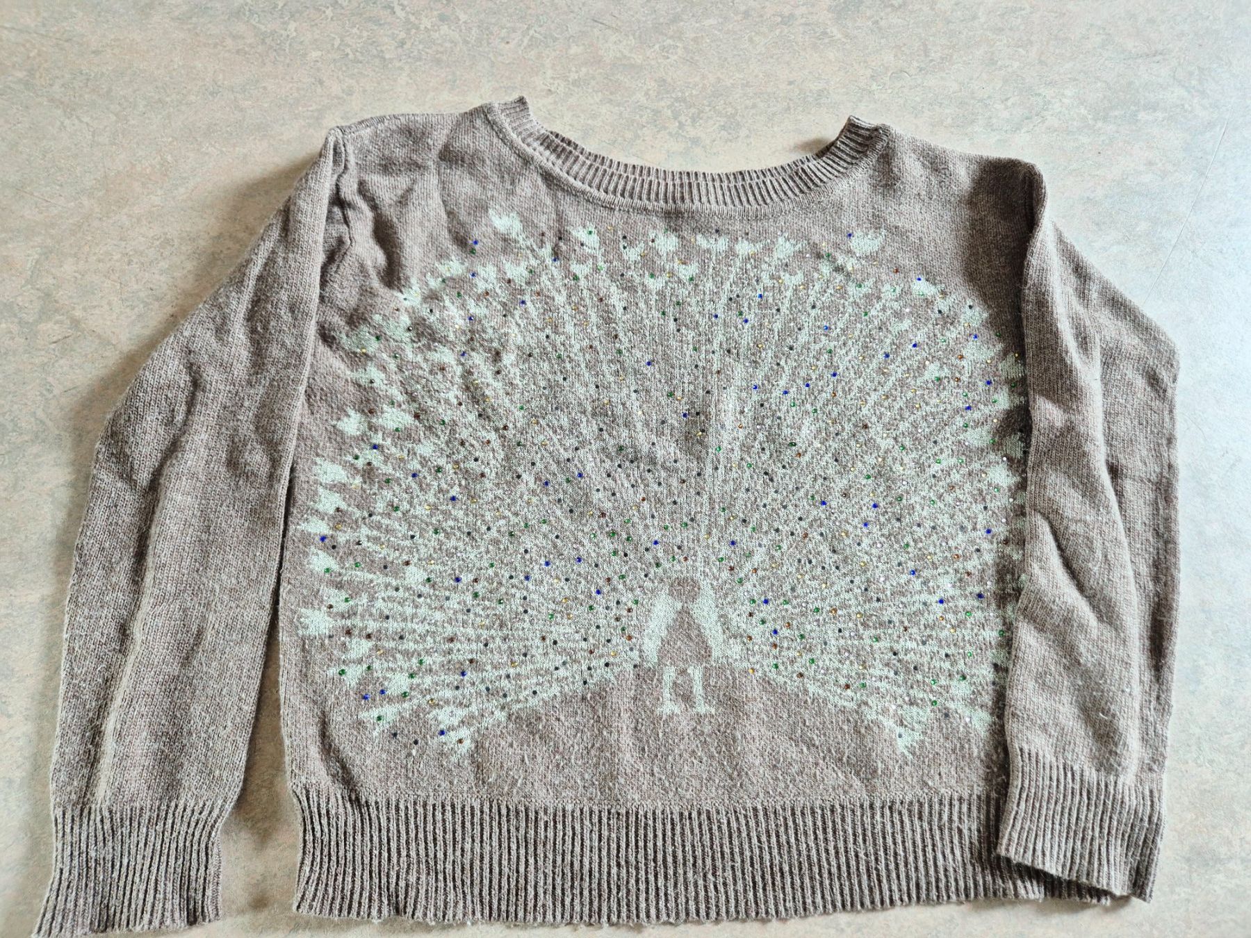 Kookai Maglioni & Felpe: PULLOVER PULLI KOOKAI 0 XS 34 PFAU GLITZER STEINCHEN TOP – Usato da Elsau venduto da the-colorful-side 8
