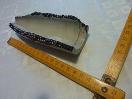 Antik Militär Bodenfund Schnittmodell 5.5 cm Art Schrapnell