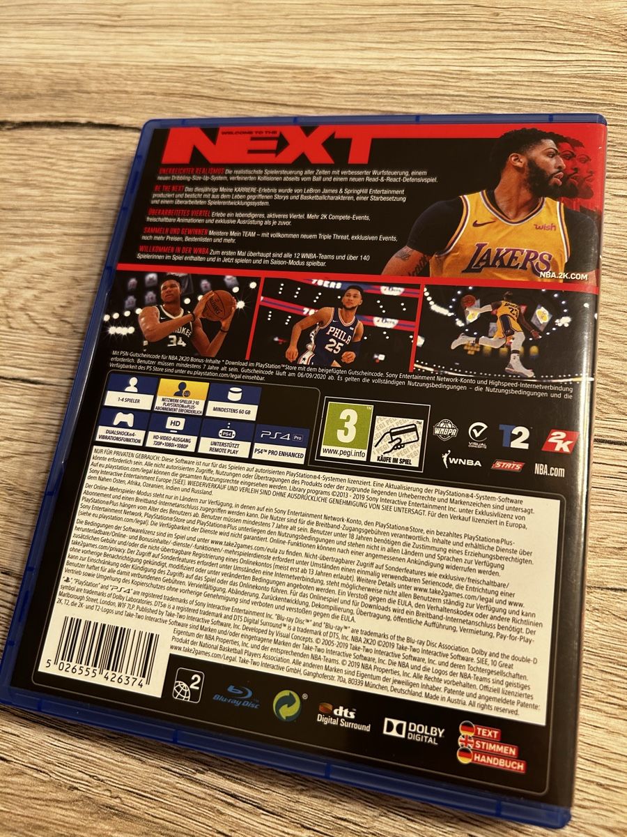 Sony Giochi: NBA2k20 - PlayStation 4 game – Usato da St Gallen venduto da kon_2nnp 1