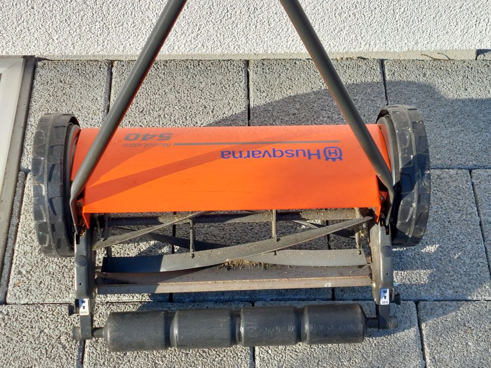 Handbetriebener Spindelmäher - Manueller Rasenmäher Mit Grasfangkorb 41cm Schnittbreite