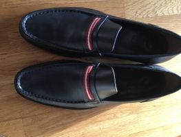 Bally Mocassins Cuir Noir T. 41.5 - Élégance Intemporelle!