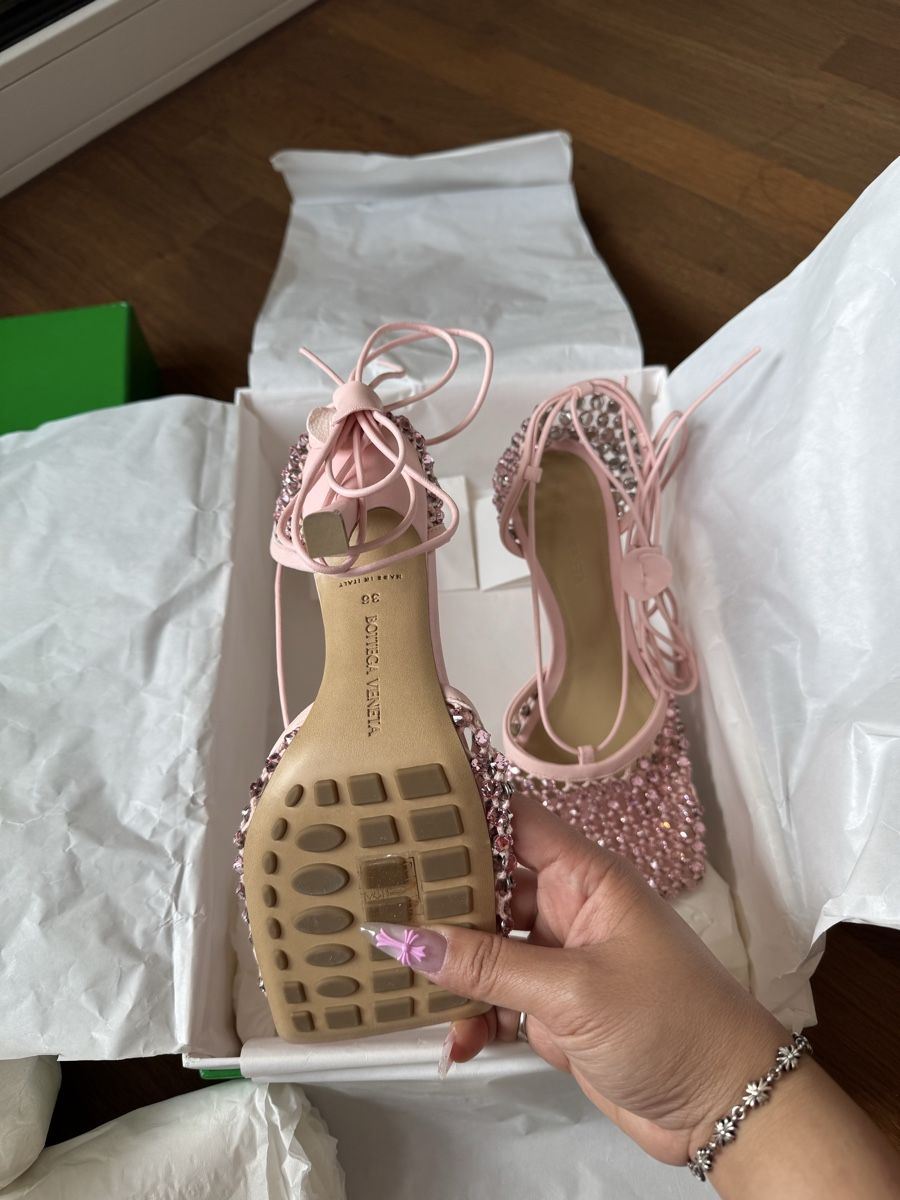 Bottega Veneta Scarpe da donna: Bottega veneta crystal stretch heels – Nuovo e nell'imballaggio originale da Zürich venduto da annysclo 1