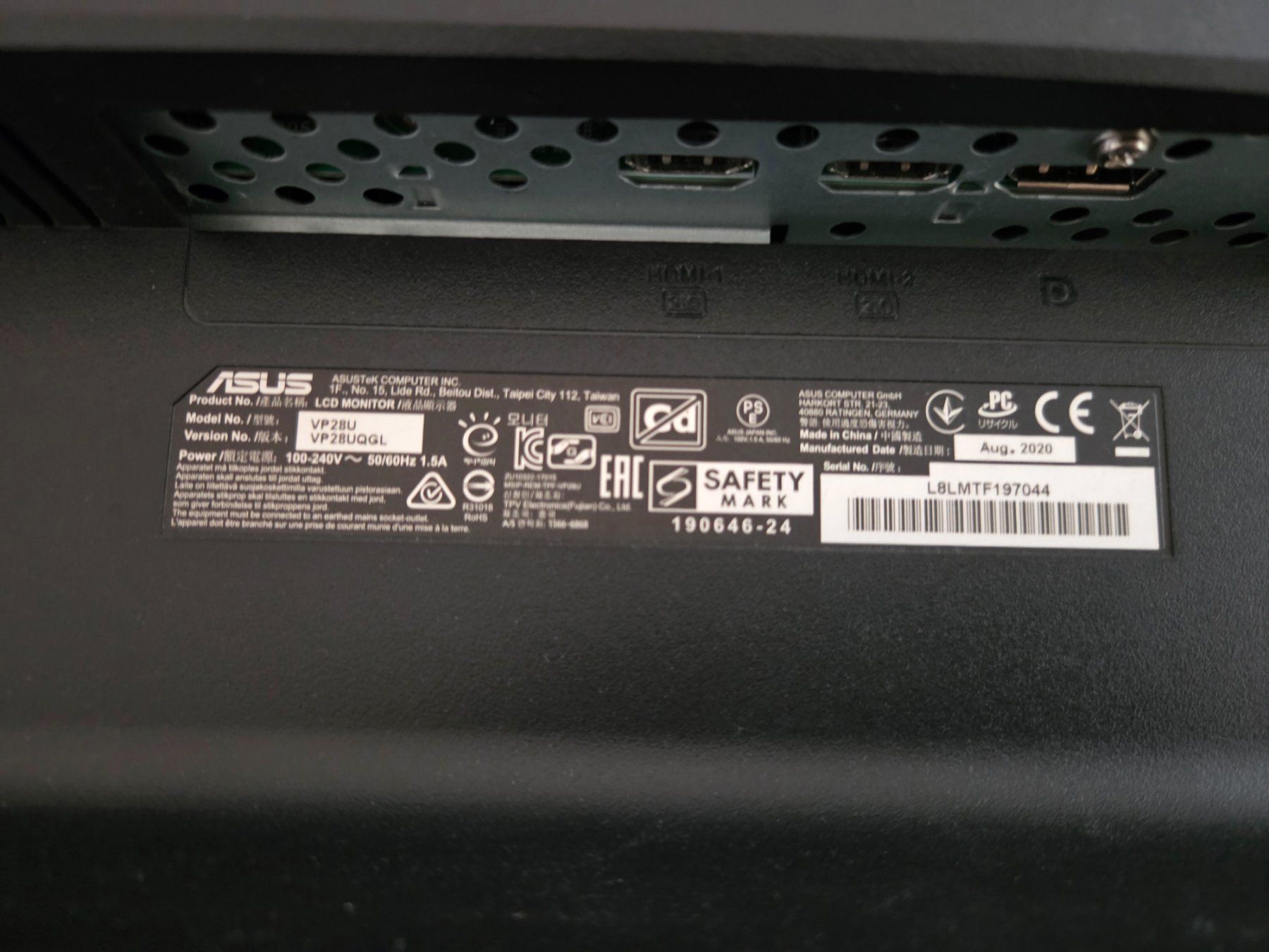 Asus Ecrans: Asus Bildschirm – D'occasion à Herisau par mischa30 3