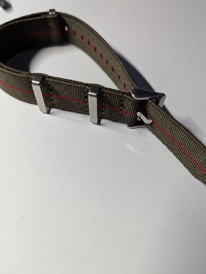 Bracciali & Braccialetti: Nylon Elastik Uhrenarmband 22m – Nuovo (secondo la descrizione) da Winterthur venduto da UncleMikha-el 1