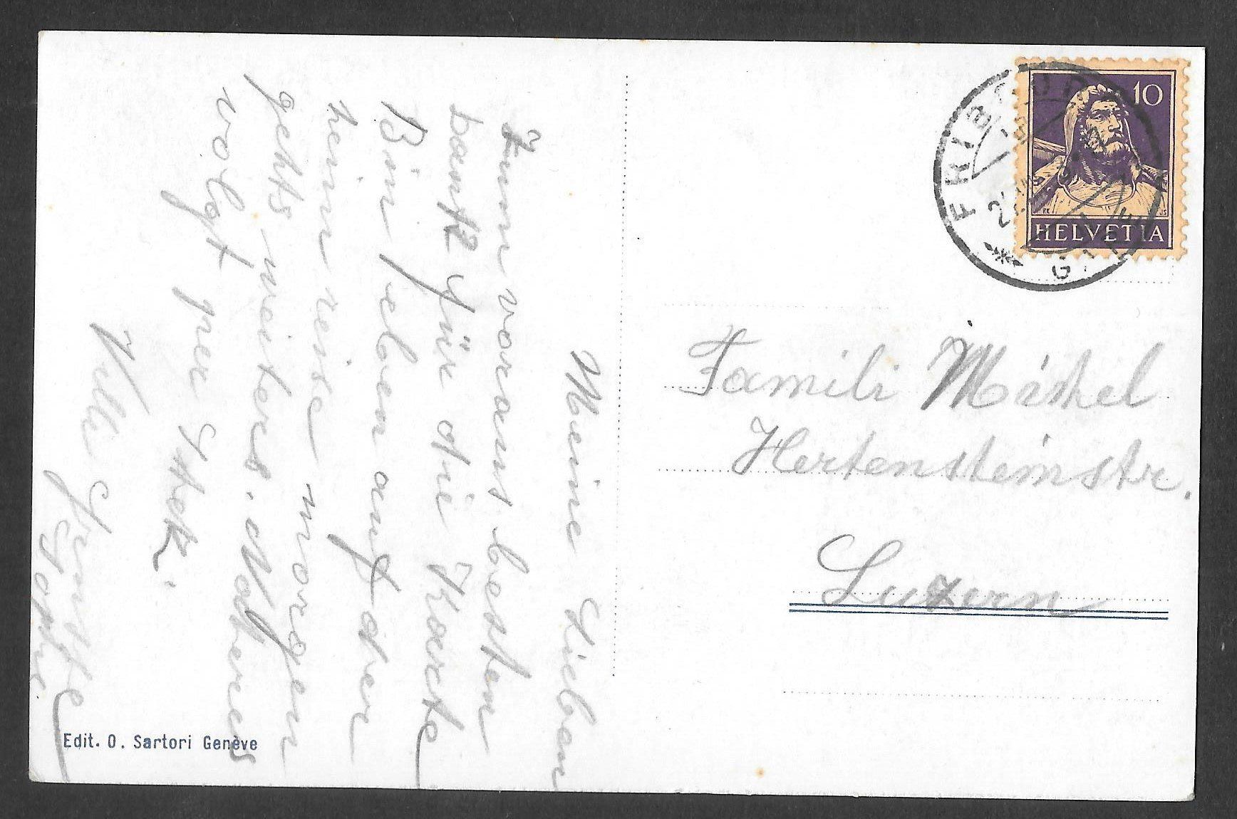 Cartoline postali: Fribourg Teilansicht – Usato da Olten venduto da clotaldi 1