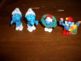 Schlümpfe Figuren 4er Set  guter Zustand