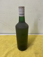 Alte Black & White Whisky Flasche, voll Deko, Rarität