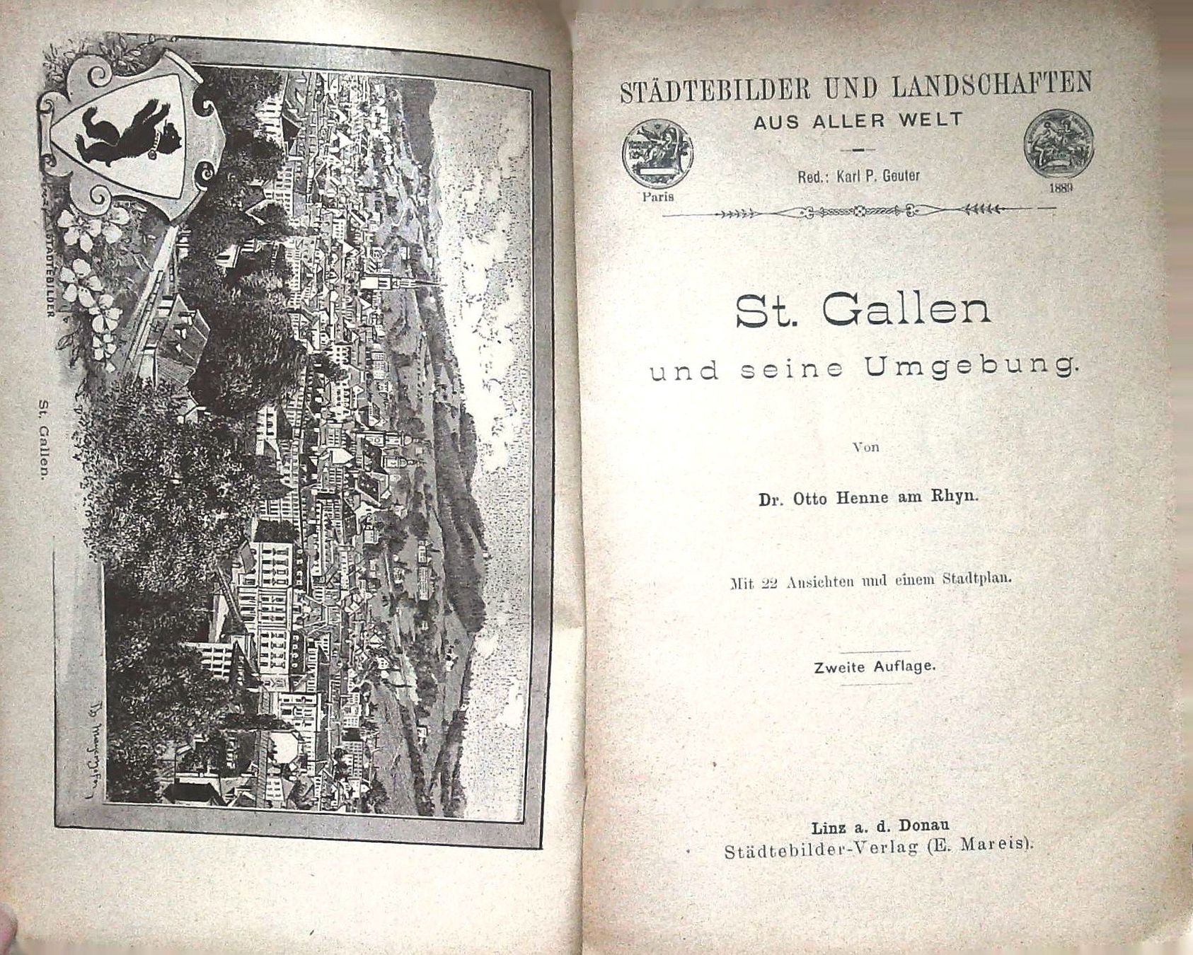 Libri: St. Gallen Städtebild  um 1890 – Usato da Rafz venduto da Helvet32 1