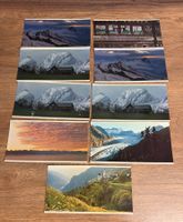 9 XXL Panorama Postkarten Swissair Emil Schulthess