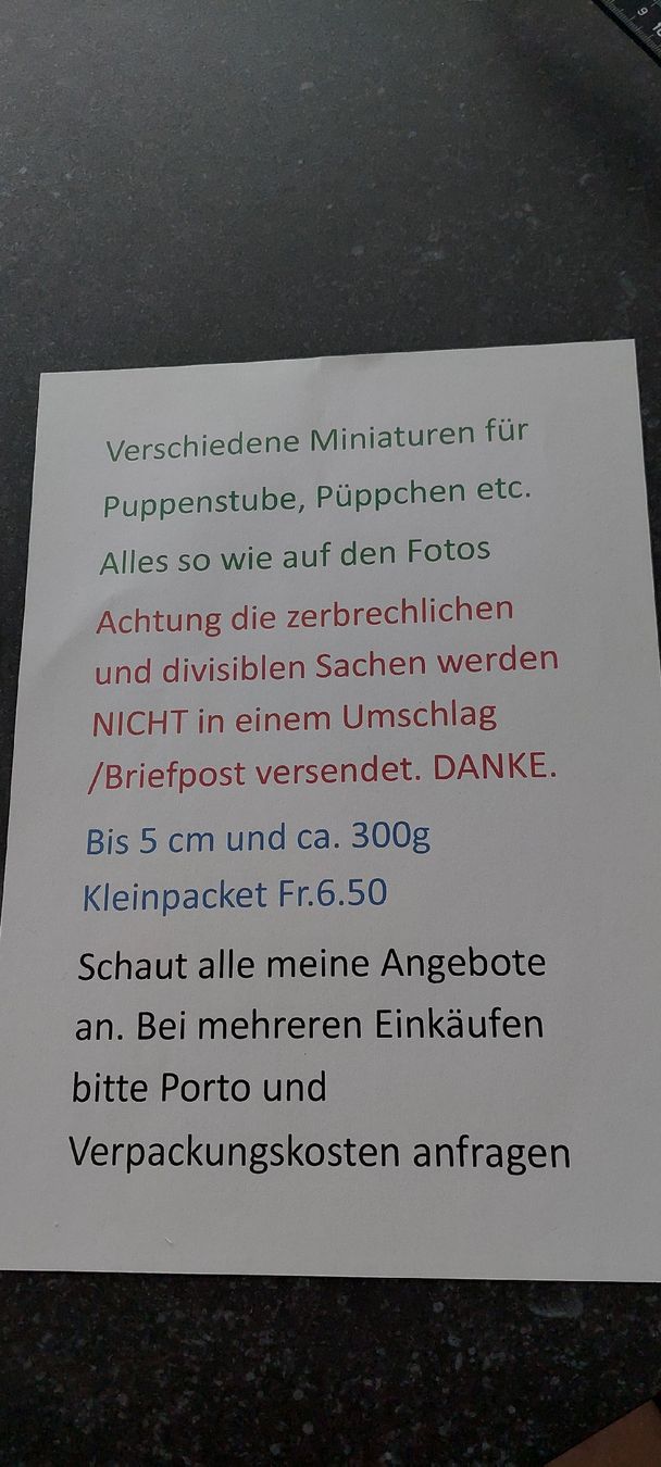 Maisons & Meubles de poupées: Puppenstuben Deko – D'occasion à Muri AG par nindo1 1