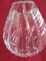Schwere Kristall Blumenvase / Dekovase Birnenform