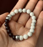 Gabriele Iazetta Yin Yang Armband Onyx & Magnesit *Neuw.*