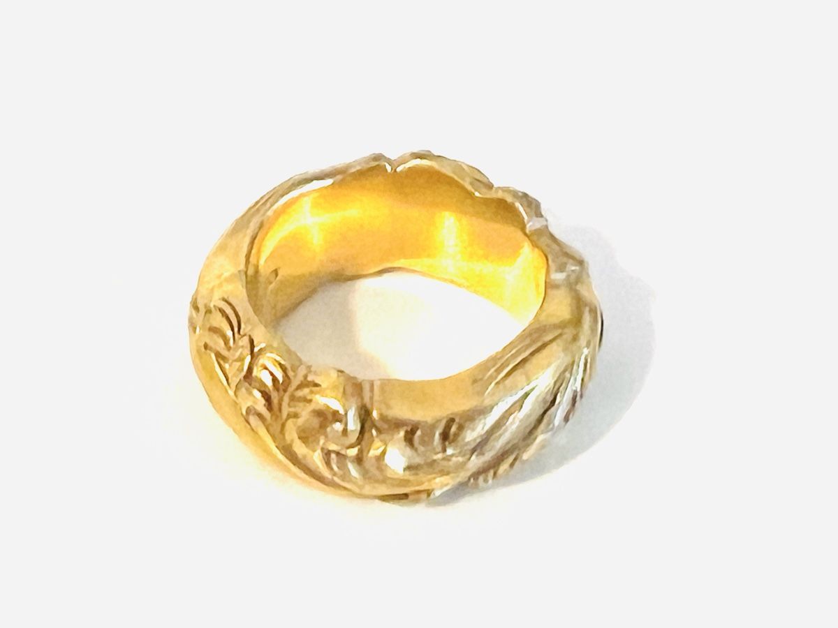 Anelli: Luxurious 18K Gold Plated Silver Ring – Usato da Rüschlikon venduto da topswissvintage 5