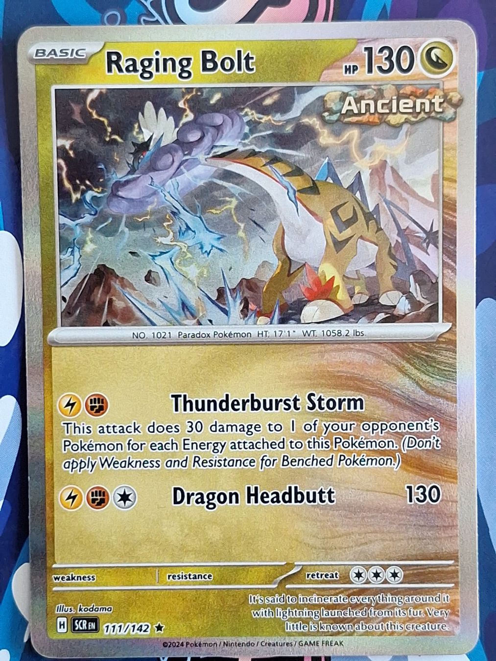 Pokémon Carte collezionabili: Raging Bolt - Holo - Pokemon Stellar Crown - #7.3 – Usato da Altstätten SG venduto da GGsGameshop