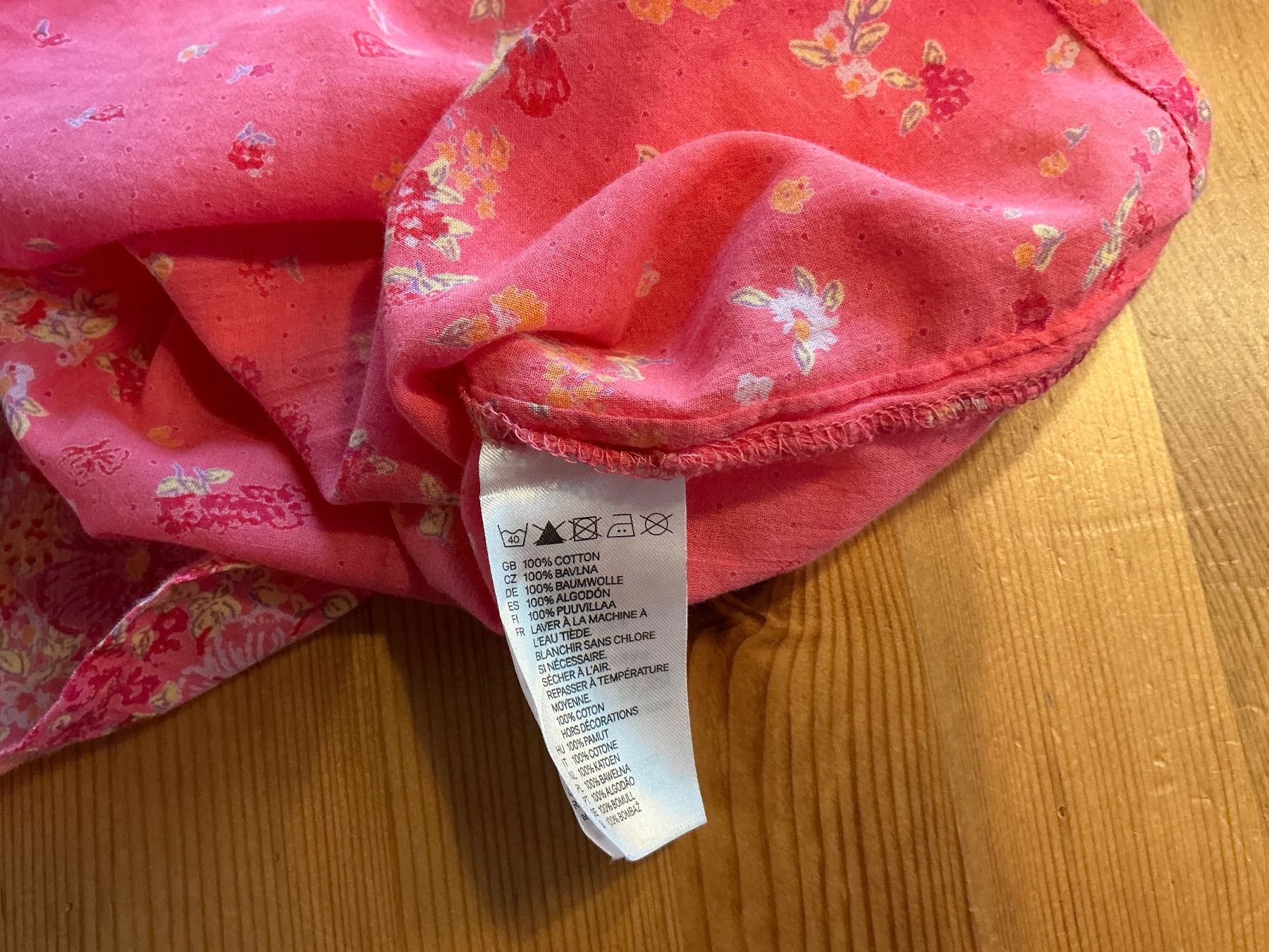 H&M Blusen: Sommer Bluse Gr. 36,  L.O.G.G., Koralle mit Blumenmuster – Gebraucht aus Aesch BL von Fortexx 3