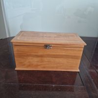 Holzkästli, Vintage Schmuckschatulle mit Initialen EB