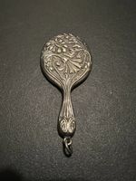 Antikes Jugendstil Spiegelchen, Silber, Rarität!