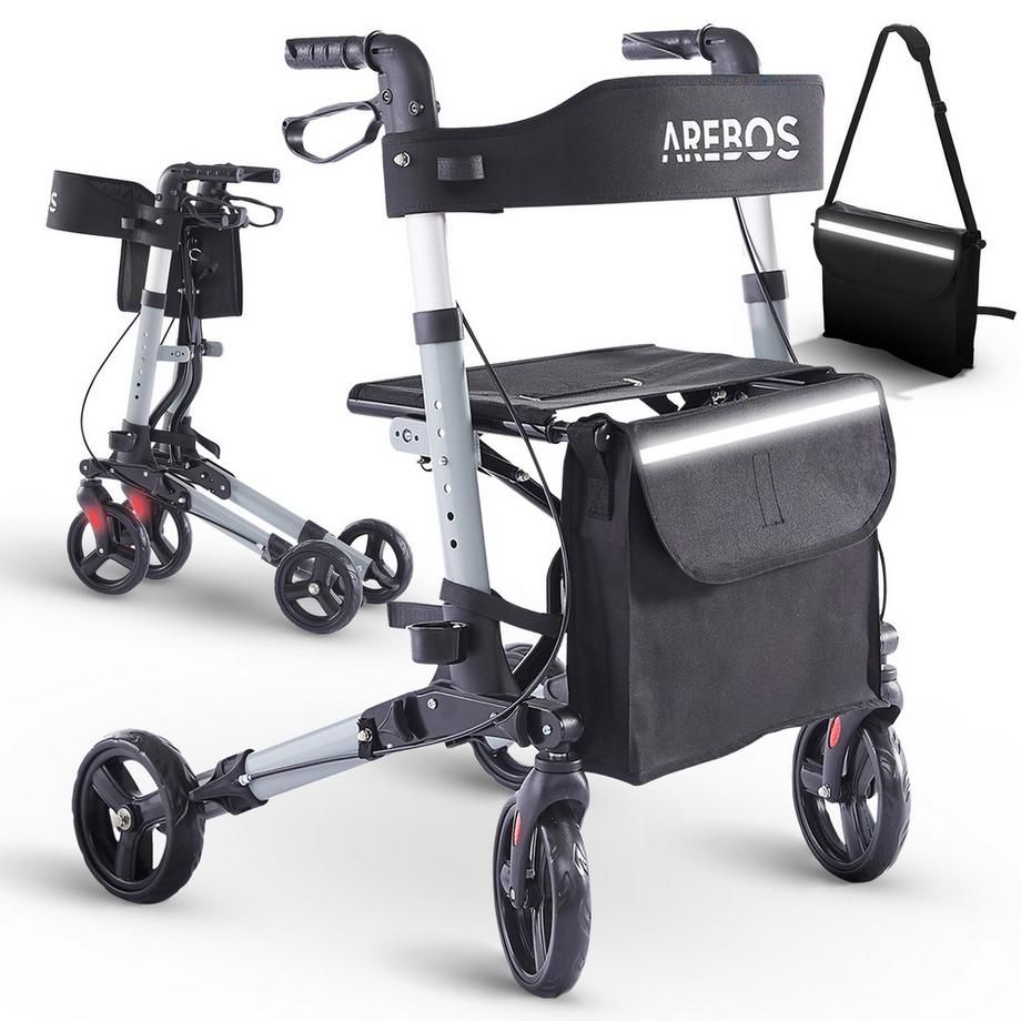 Gehhilfen: Arebos Alu Rollator | Klappbar - NEU – Neu (gemäss Beschreibung) aus Nebikon von warendiscount