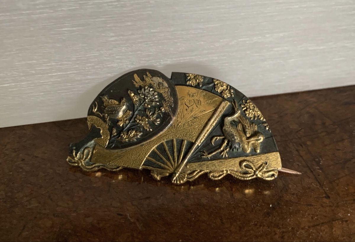 Spille & Fermagli: Broche Japonais Éventail Doré – Usato da Fiez venduto da Kirafinds 5