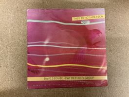 David Bowie/Pat Metheny Group Single This Is Not America-Vg+