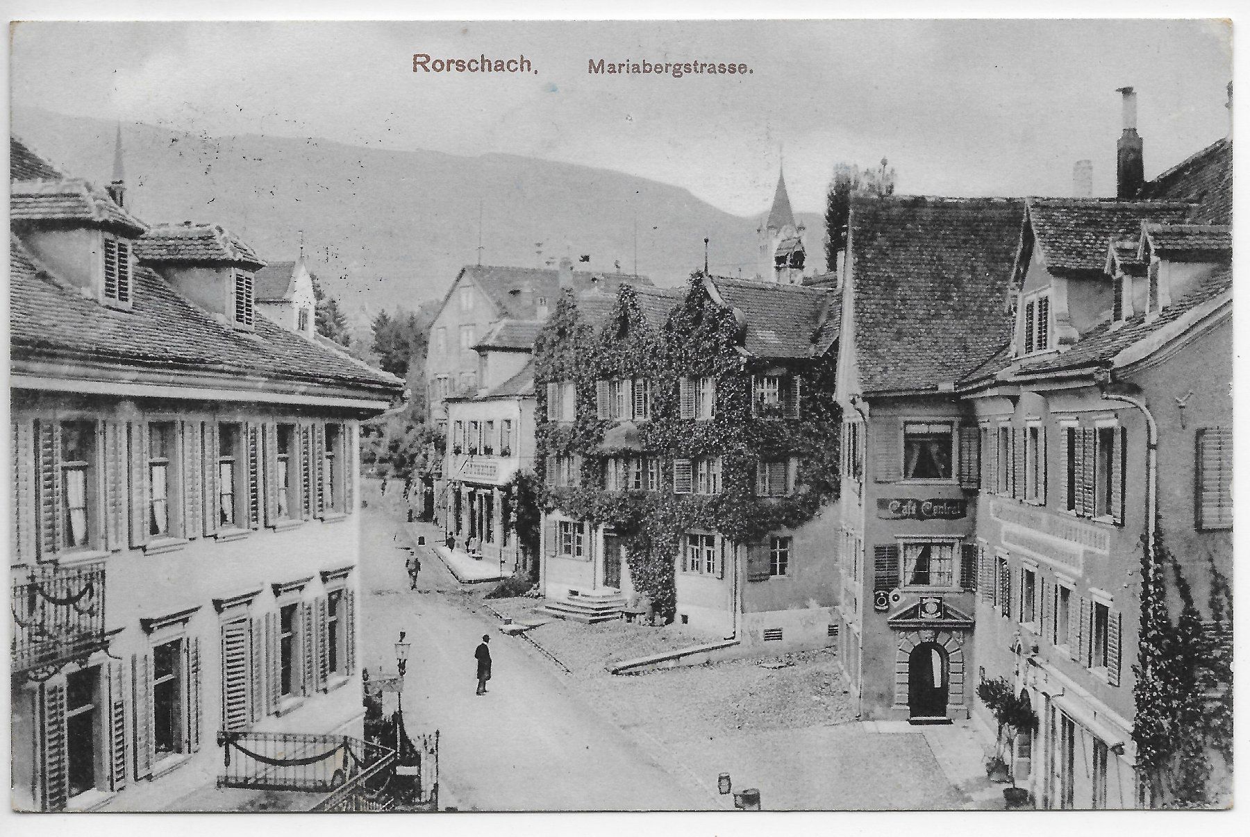 Cartoline postali: Rorschach Mariabergstrasse um  1911 – Usato da Hefenhofen venduto da Richsalz