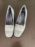 Graue Veloursleder Pumps, Grösse41 41