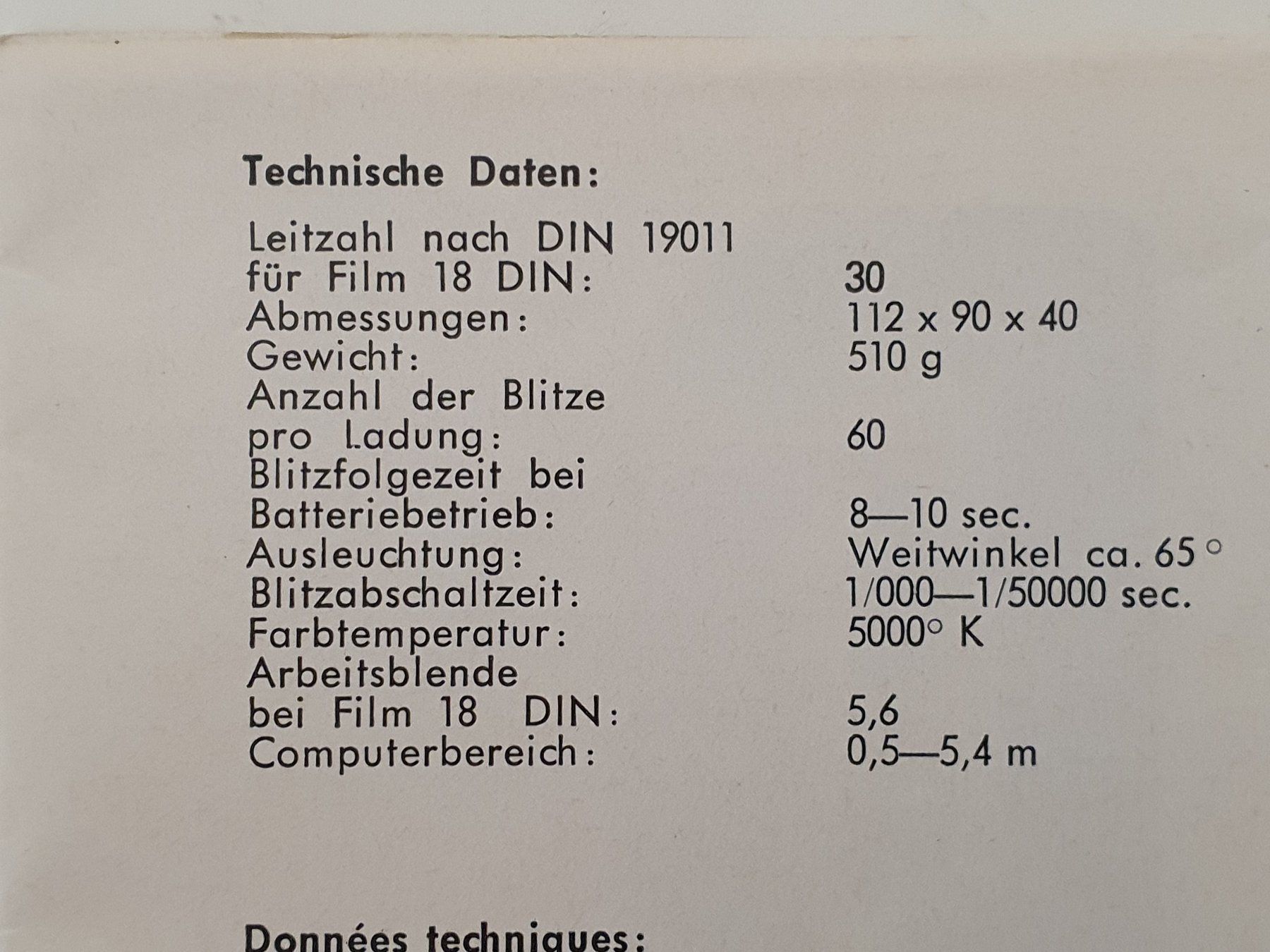 Flash: Vintage Blitzgerät LOEWE OPTATRON 530C - Schnäppchen! – Usato da Aegerten venduto da taxidermo 9