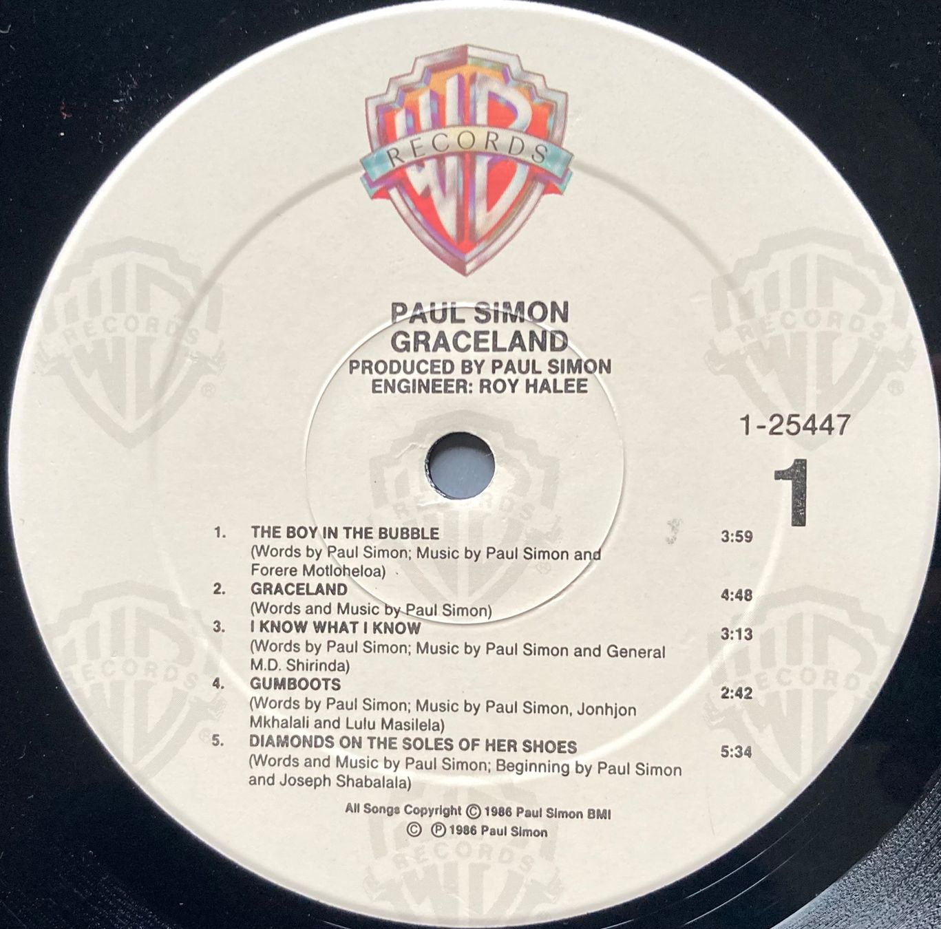 Dischi in vinile: PAUL SIMON - GRACELAND – Usato da Poliez-Pittet venduto da Newtown-Records 3