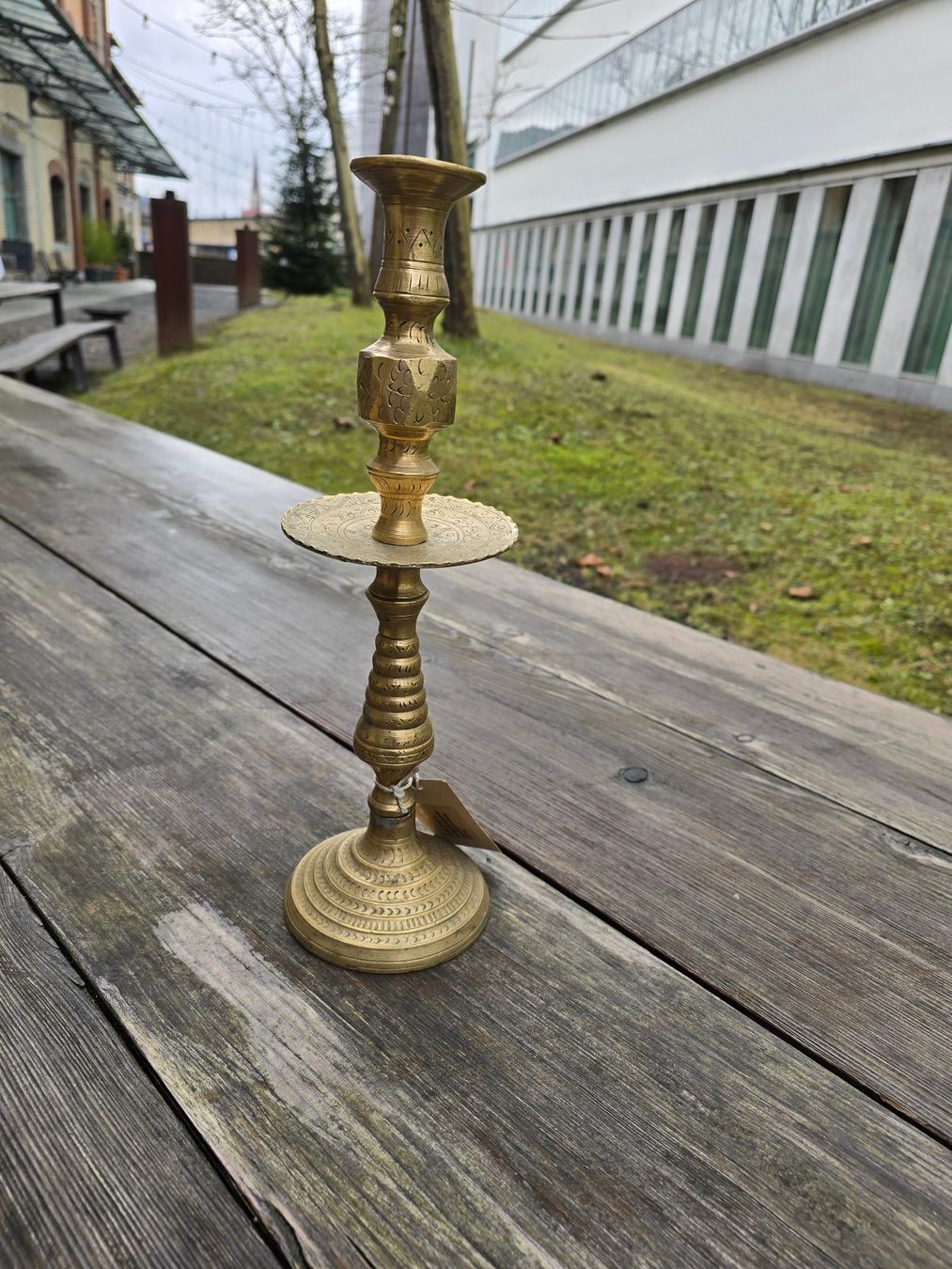 Kerzenständer: Messing-Kerzenständer, vintage, Marokko ANGEBOT – Gebraucht aus Romanshorn von Rachacha 5