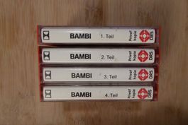 4x Kassetten Bambi DRS Privatkopie