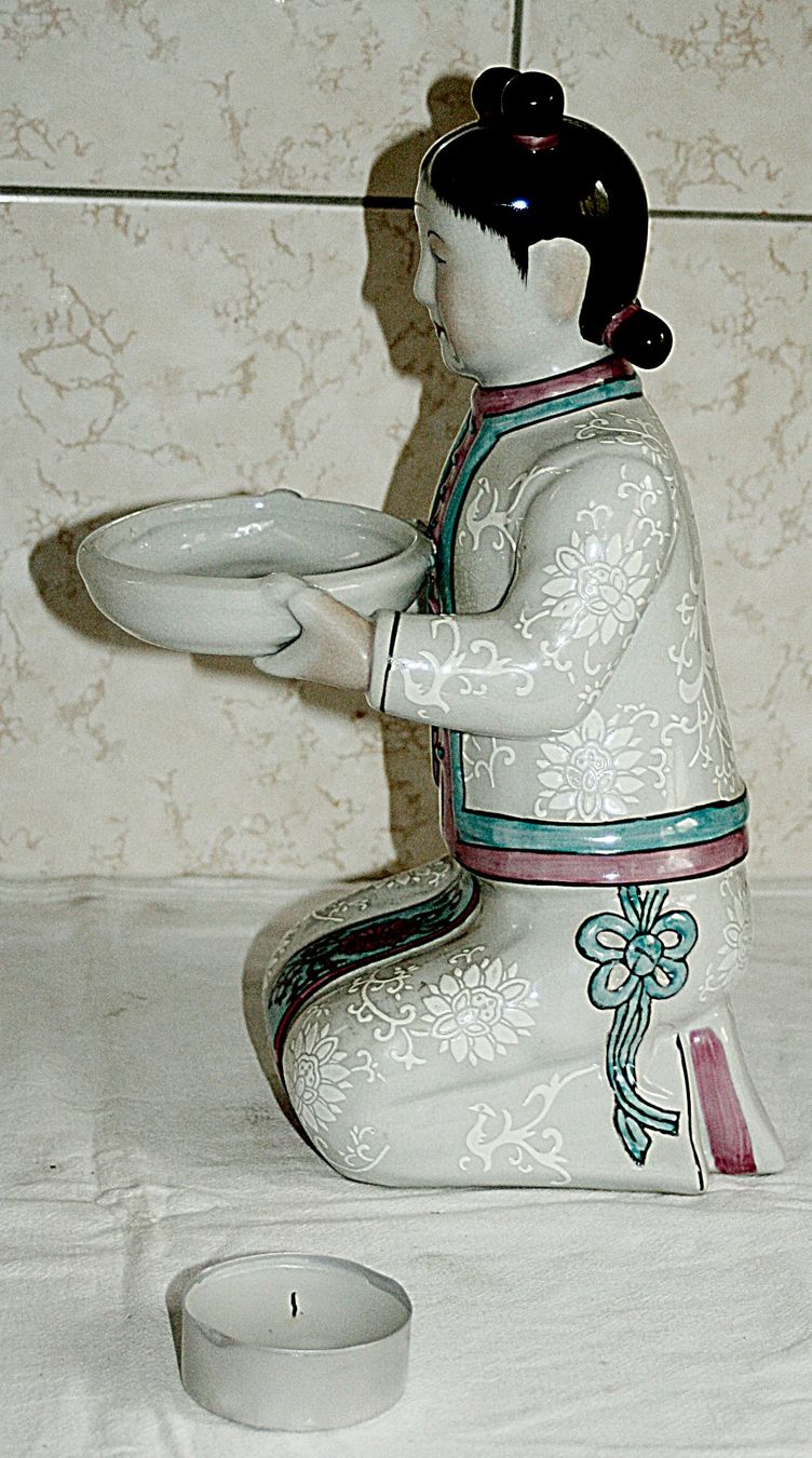 Sculture & Statue: Mongolische Tee-Licht Trägerin – Usato da Baar venduto da 2cvbaar 6