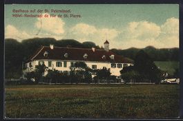 AK St. Petersinsel, Gasthaus, 1913