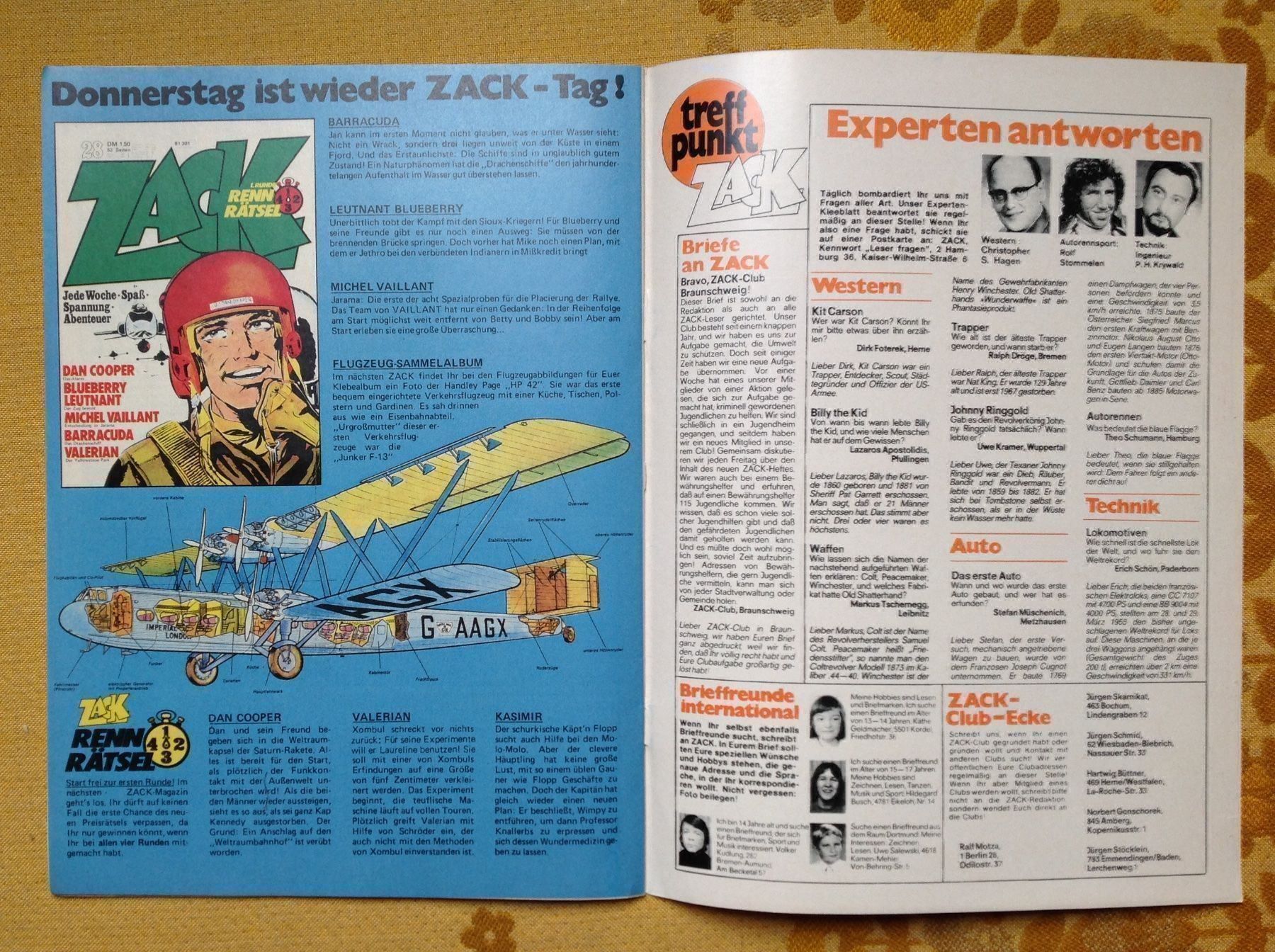 BD: Zack Heft Nr 27 von 1973 – D'occasion à Endingen par nathan05 8