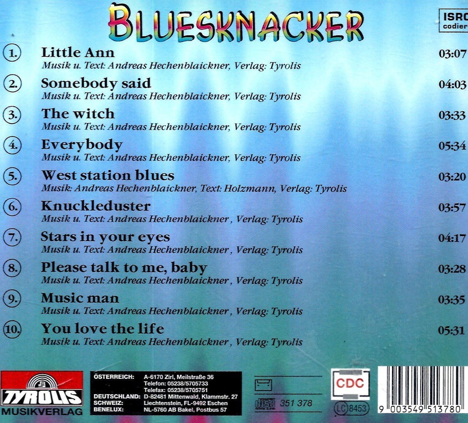 CDs: Bluesknacker LAPIDAR  Andreas Hechenblaickner Blues Rock CD – Gebraucht aus Kandergrund von Sososo 1