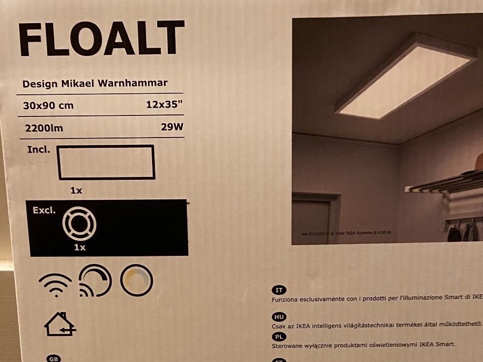 Neu&OVP: IKEA Floatl Lichtpaneel cm Kaufen auf Ricardo