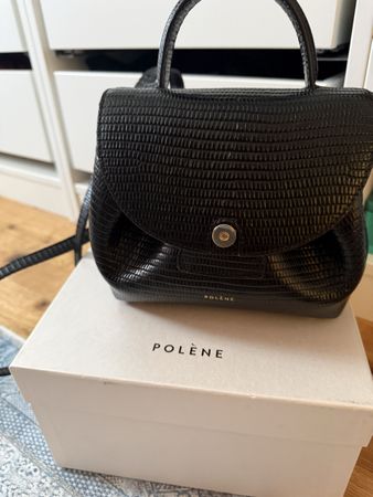 Handtasche Polene Uno Nano Echtes Leder guter Zustand