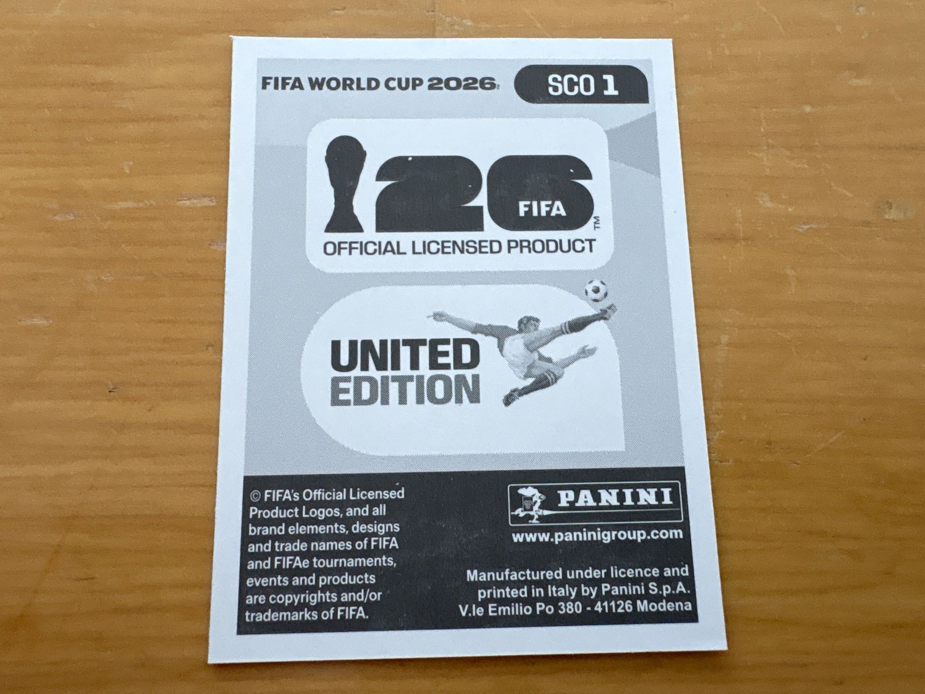 Panini Carte collezionabili: Panini 2026 SCO 1 – Nuovo (secondo la descrizione) da Elsau venduto da Cerry81 1