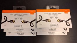 Inakustik HDMI-Kabel, 0.75m, 6 Stück