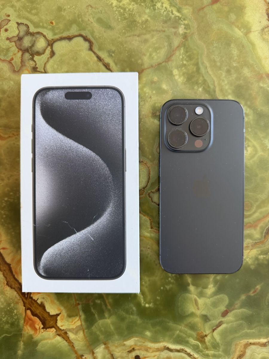 Apple Handys / Smartphones: Iphone 15 pro Black Titanium 256gb – Gebraucht aus Bellevue von dkg_n2gt