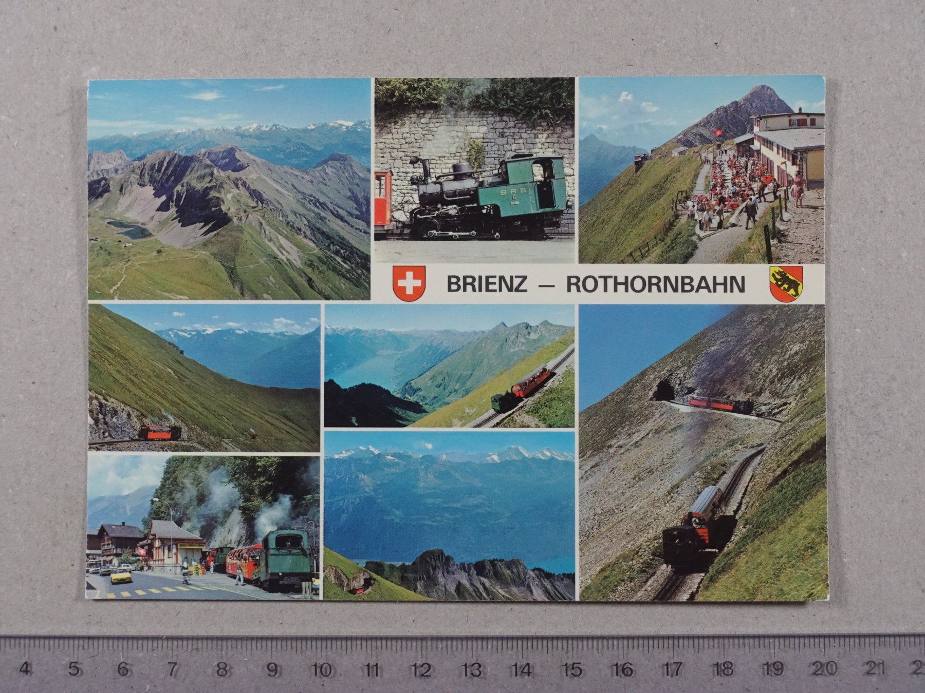 Cartoline postali: Brienz Rothorn Bahn, 1984 – Usato da Lenzburg venduto da fh1
