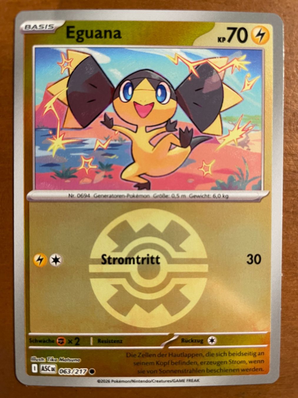 Pokémon Carte collezionabili: Pokemon Eguana Reverse (Versand gratis) – Nuovo (secondo la descrizione) da Chur venduto da Angerson