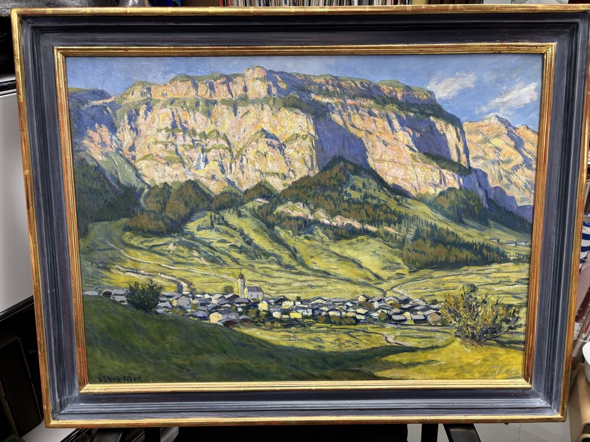 Foto & Immagini: Gemälde A.Storch-Alberti, Berglandschaft .Flims – Usato da Uster venduto da lobo1975