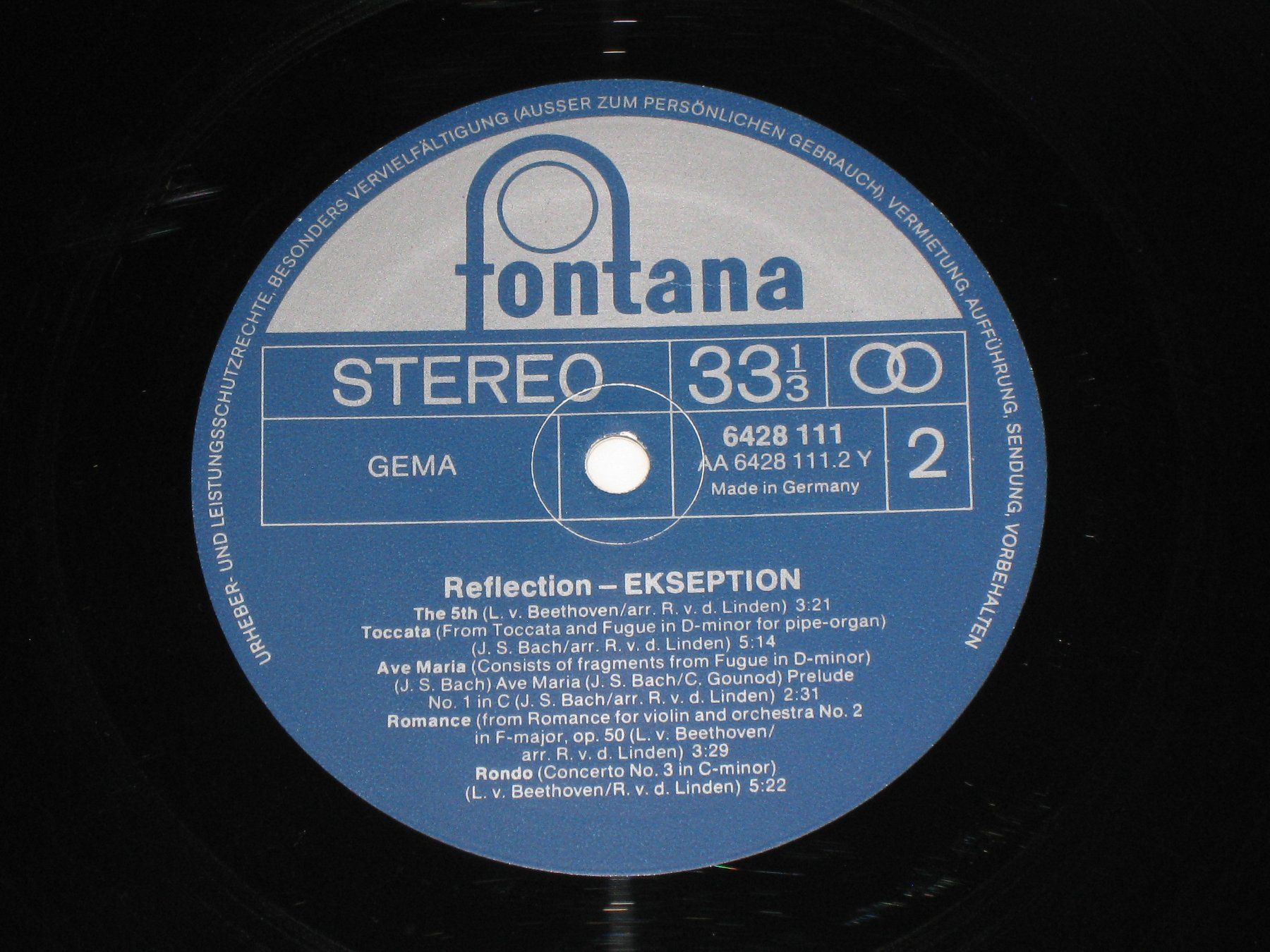 Schallplatten: LP - EKSEPTION - REFLECTION – Gebraucht aus Steckborn von Quo7 2