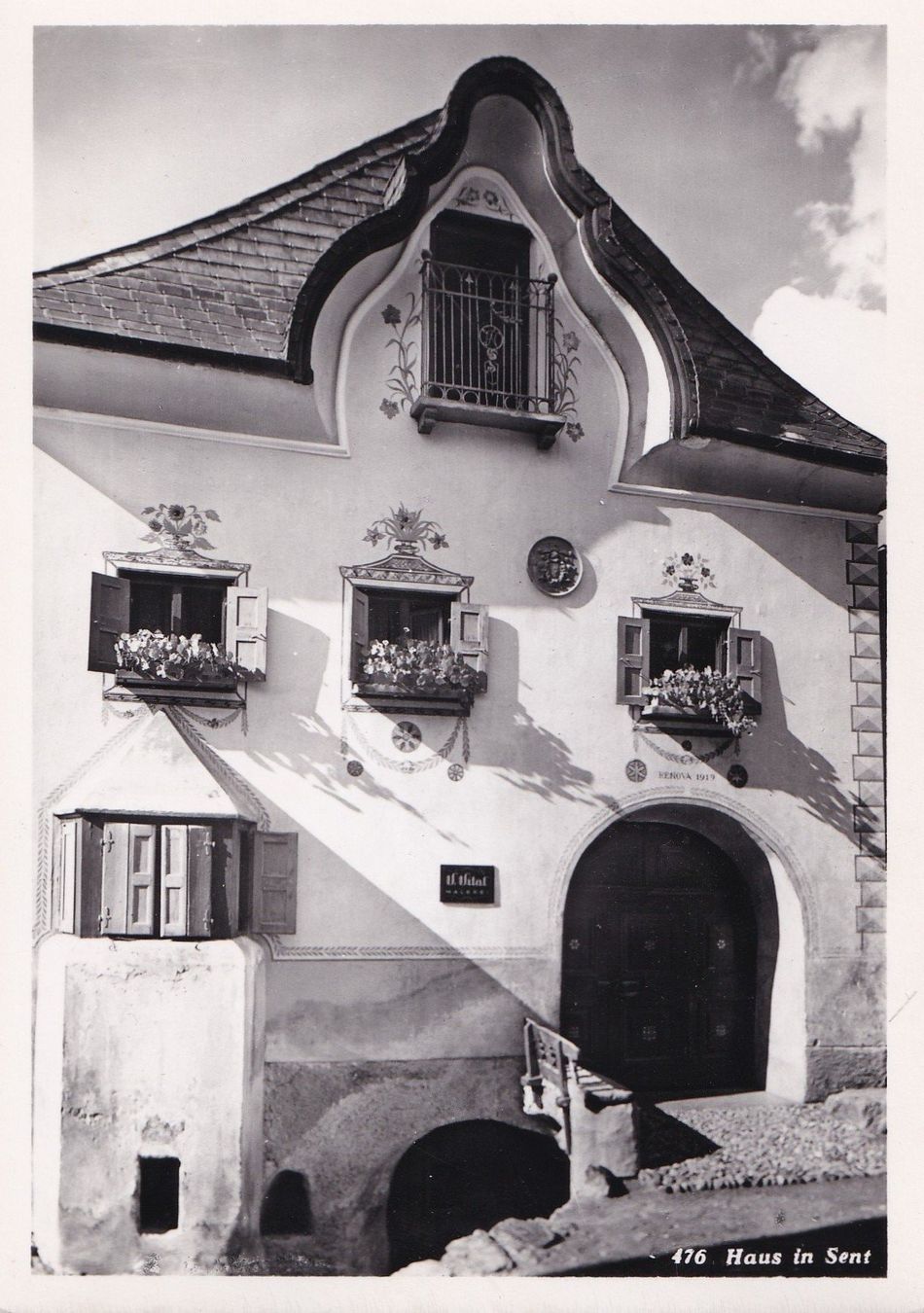 Cartoline postali: Haus in Sent (Engadin) – Usato da Olten venduto da clotaldi