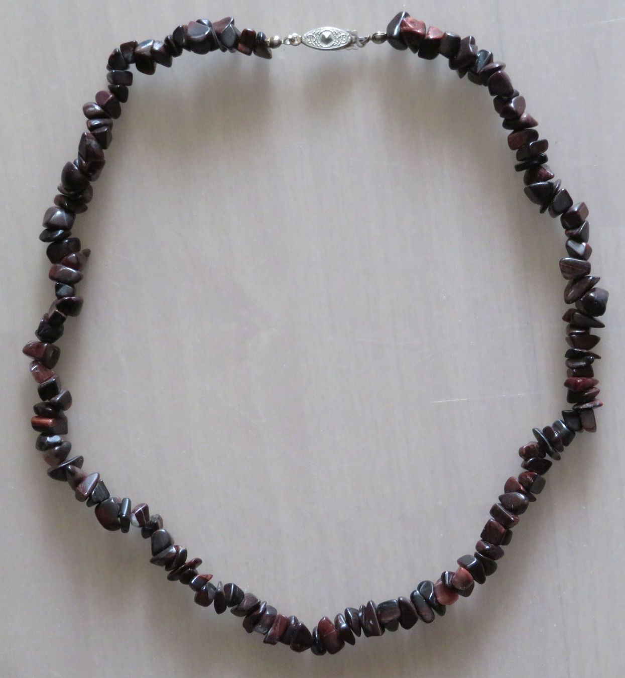 Catenine: Halskette rustikal Steine rotbraun, 50 cm – Usato da Oberriet SG venduto da ganesh435 1
