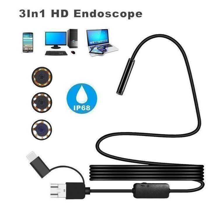 Videocamere: USB Endoskop Kamera - Mini 5,5mm Objekti – Nuovo (secondo la descrizione) da Kirchdorf AG venduto da Restposten110 6